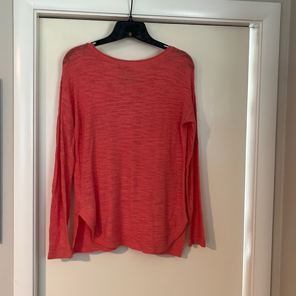 Coral light weight tunic sweater